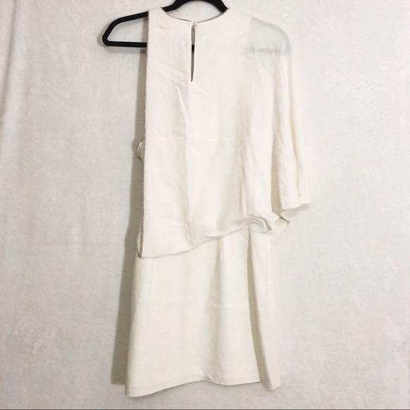 Halston Heritage Asymmetrical Mini Dress | Size 8 - Picture 4 of 12